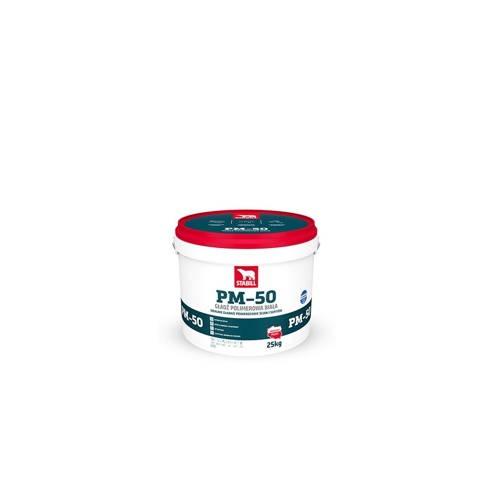 Gładź polimerowa biała 25 kg  STABILL PM -50