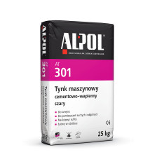 Tynk maszynowy cem-wap,szary 25 kg AT301 paleta 48szt