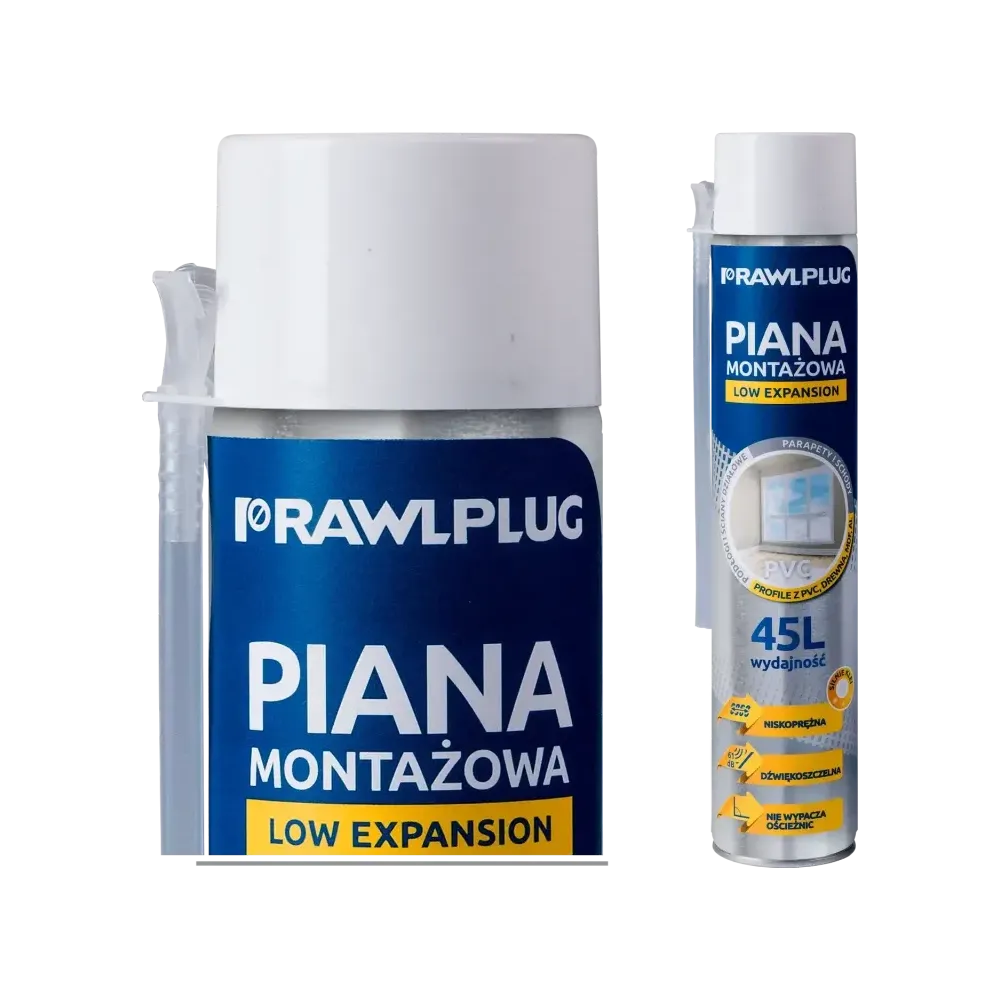 Piana wężykowa niskoprężna do PVC 750ml wydajność do 45l Piana wężykowa niskoprężna do PVC 750ml wydajność do 45l
